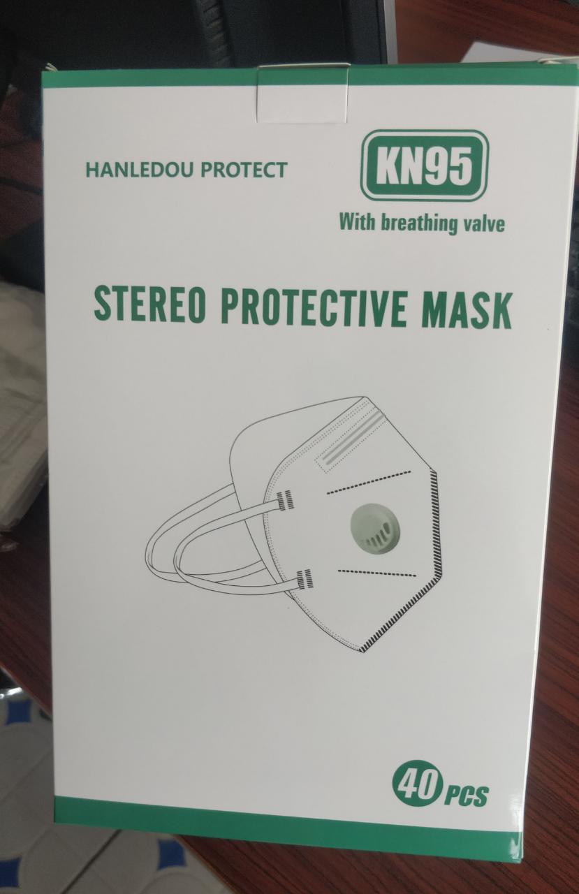 KN95 Mask Valved 3M White (1pc) - Image 3