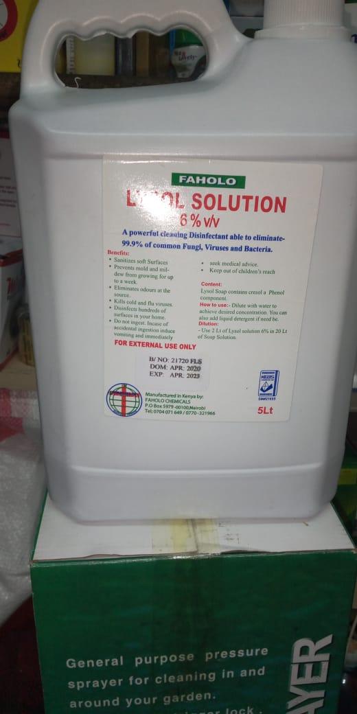 Lysol Solution - Disinfectant (5lt) - Image 2