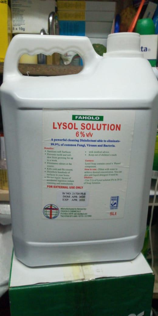 Lysol Solution - Disinfectant (5lt)