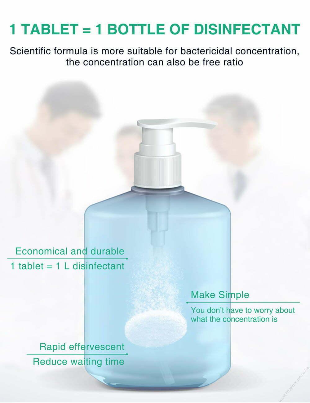Disinfectant Effervescent Tablet - 100g - Image 6
