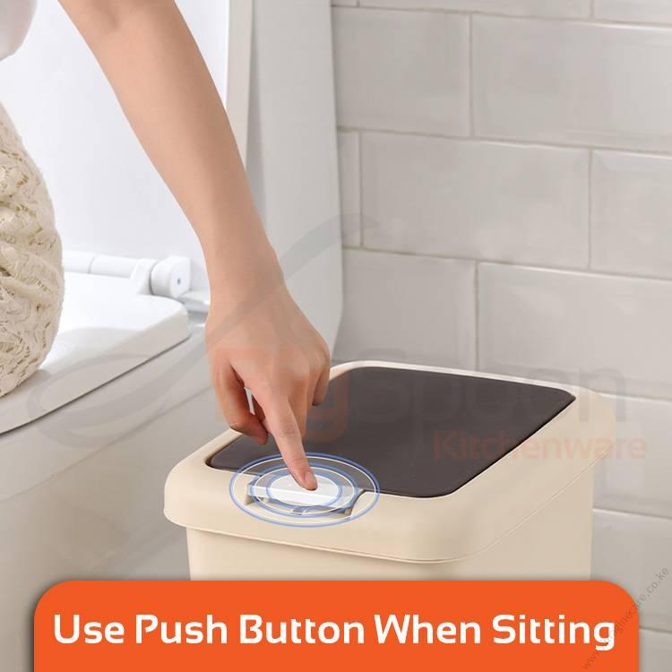 2 in 1 Pedal Push Dustbin 3