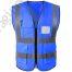 Executive Reflective Vest - Bermuda Blue