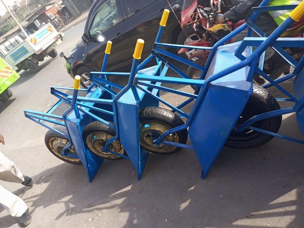 Wheelbarrow - Juakali - Light Gauge - Big Wheels - Image 3