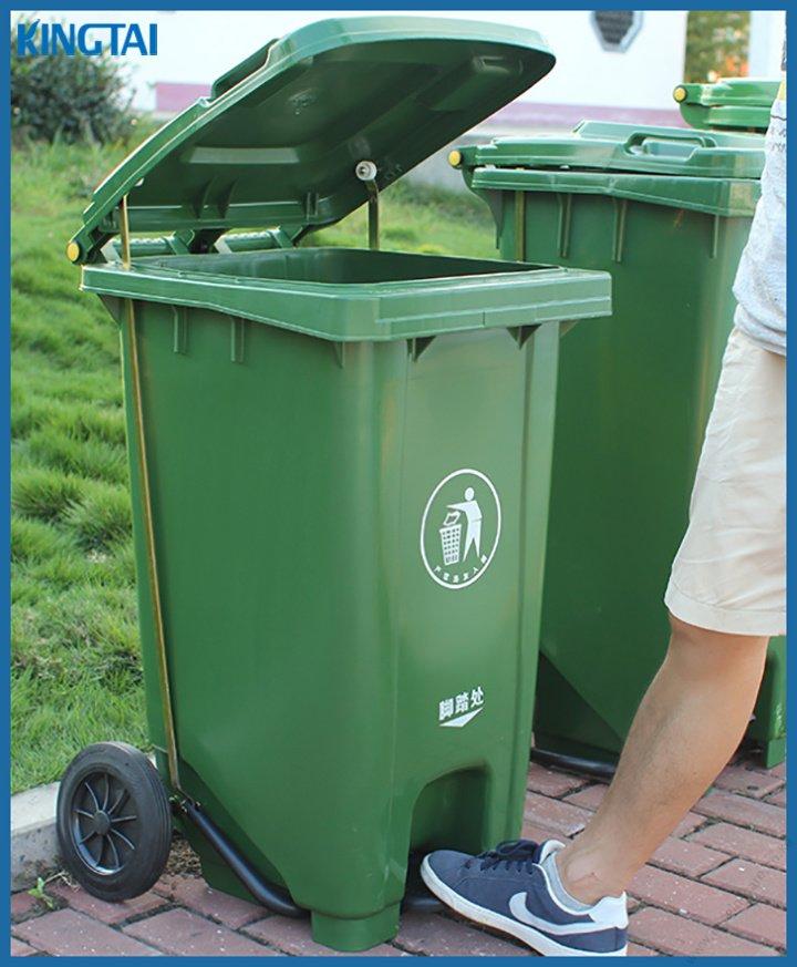 Garbage Bin With Wheels + Foot Pedal - 240 ltrs - Image 4