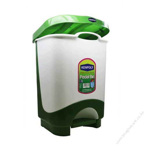 Kenpoly Pedal Bin No.2 Green- 17 ltrs