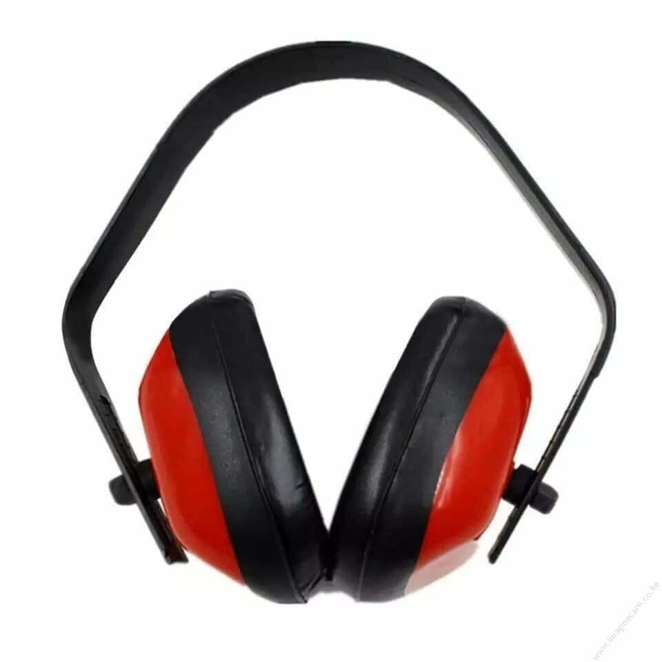Noise Reduction Industrial Earmuffs - Red - Image 2