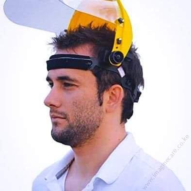 Industrial Safety Face Shield - Yellow - Image 3