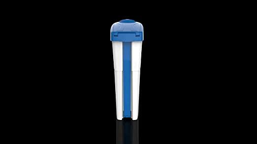 Sanitary Bin White & Blue Pedal - 18ltr - Image 2