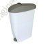 Sanitary Bin White & Grey Pedal