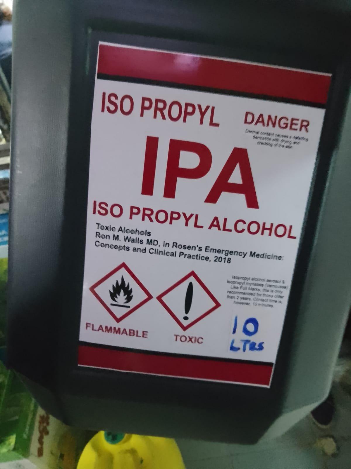 Isopropyl Alcohol (IPA) - 10ltr