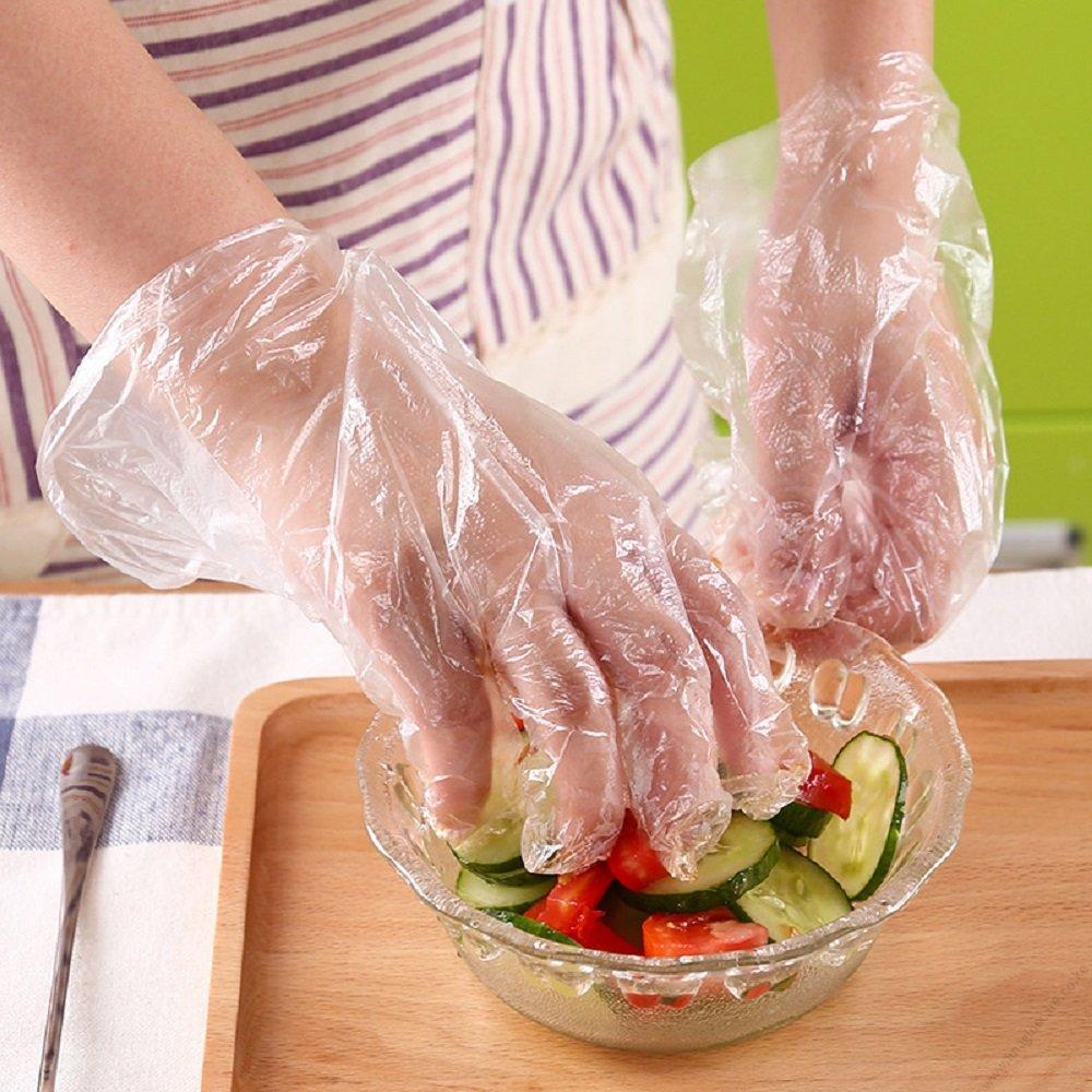 Disposable Food Plastic Gloves - 100pcs - Image 2