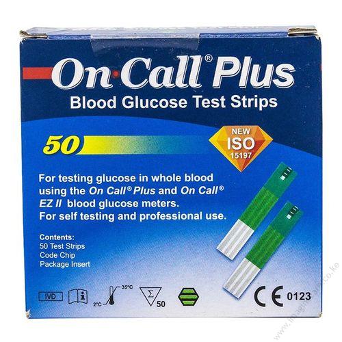 Blood Glucose Test Strips - On Call Plus