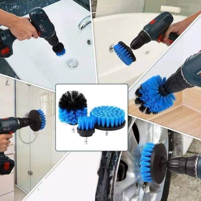 Cleaning Brushes + Rechargeable Drill