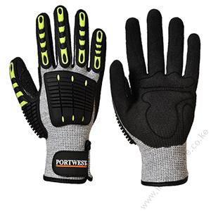 Impact Reducing, Super Grip, Cut Resistant Gloves (Green Gray Black) Medium - Image 2
