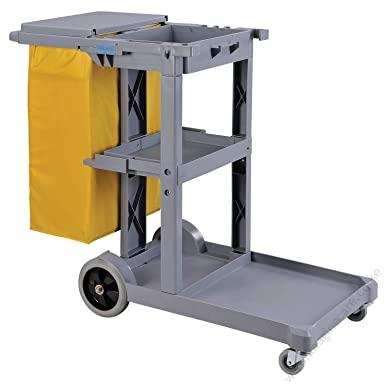 J1X Cleaning Trolley Xseries Gray With Trashbag