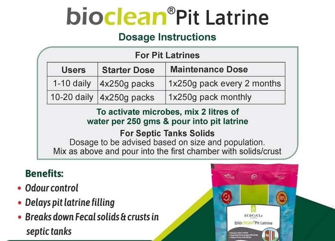 Bioclean Pit Latrine - 250g - Image 2