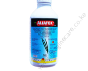 Alfatox 100EC is a synthetic pyrethroid insecticide for the control of aphids, thrips, whiteflies, and leaf miners on french beans, roses, pigeon peas(njugu), and rice.
