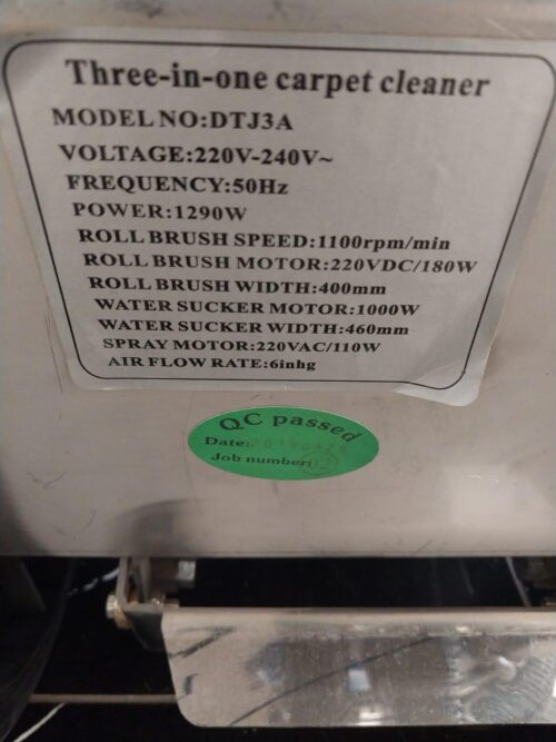 Aico Three in One Carpet Cleaner DTJ3A