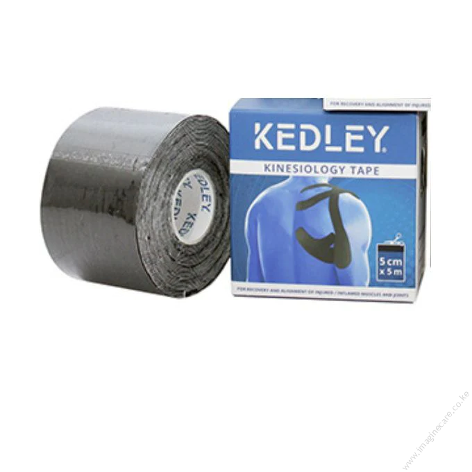 KEDLEY Kinesiology Tape (5cm X 5m) - BLACK/PINK/BLUE