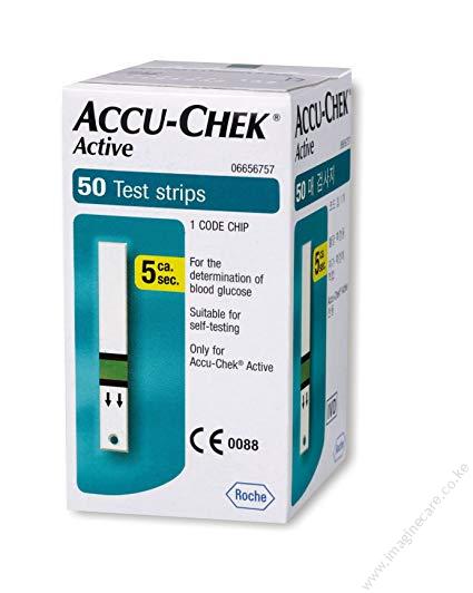 Accu-Chek Active Blood Sugar Monitor Strips- 50s
