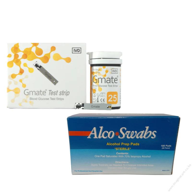 50 Comfys Gmate Blood Sugar Test Strips