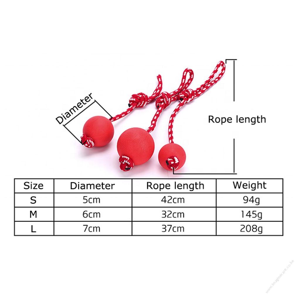 Rubber Bouncy Ball With Rope