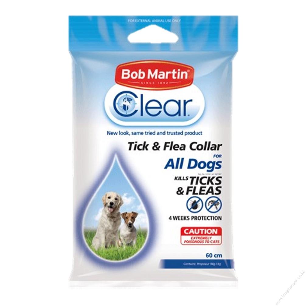 Bob Martin Clear Tick & Flea Collar for All Adult Dogs