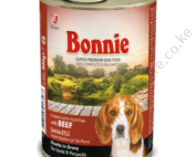 Bonnie Adult Dog Food Canned – Beef Chunks in Gravy 0.4kg