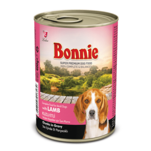Bonnie Adult Dog Food Canned – Lamb Chunks in Gravy 415g