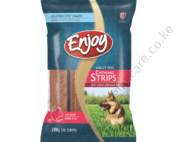 Enjoy Dog Treats – Chew Strips with Beef 200g (20 strips)