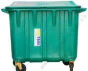 1,100litre Garbage Bin with Wheels 115 × 167 × 135 cm