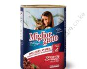 Migliorgatto Adult Cat Food Chucks With Beef 405gr