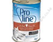 Proline Adult Cat Food Canned – Beef Chunks in Gravy