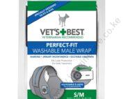 Vet’s Best Perfect Fit Washable Male Dog Wrap Small/Medium