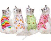 Funky Small Dog & Cat Recovery Suit Clothe & Pajamas