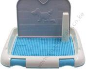 Pet Toilet Training Pad Tray with Simulation Wall for Indoor Use