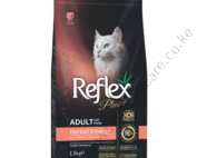 Reflex Plus Premium Adult Cat Food – Hairball & Indoor Salmon 1.5KG