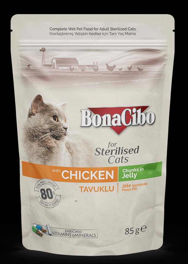 BonaCibo Pouch Wet Kitten Food – Chicken Chunks in Gravy 1pc