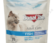 BonaCibo Pouch Wet Adult Cat Food with Fish – Mackerel in Delicate Sauce 1pc