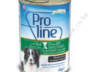 Proline Adult Dog Food Canned Beef, Liver & Peas Chunks in Gravy 0.415kg