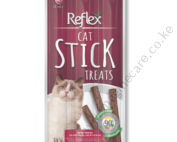 Reflex Cat Treats – SticksTreats, Grain Free Poutry Liver & CAT Grass (3 Sticks X 5G) 15G