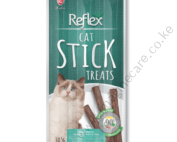 Reflex Cat Treats – Stick treats, Grain Free Lamb& Cat Grass (3 Sticks X 5G) 15g