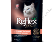Reflex PlusAdult Cat Food pouch– Tuna & Salmon Chucks In Jelly 100gr