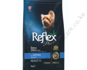 Reflex Plus Mini/Small Breed Adult Dog Food – Salmon 3kg