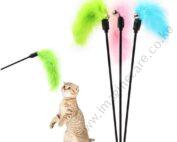 Saas Feather Cat Stick Toy