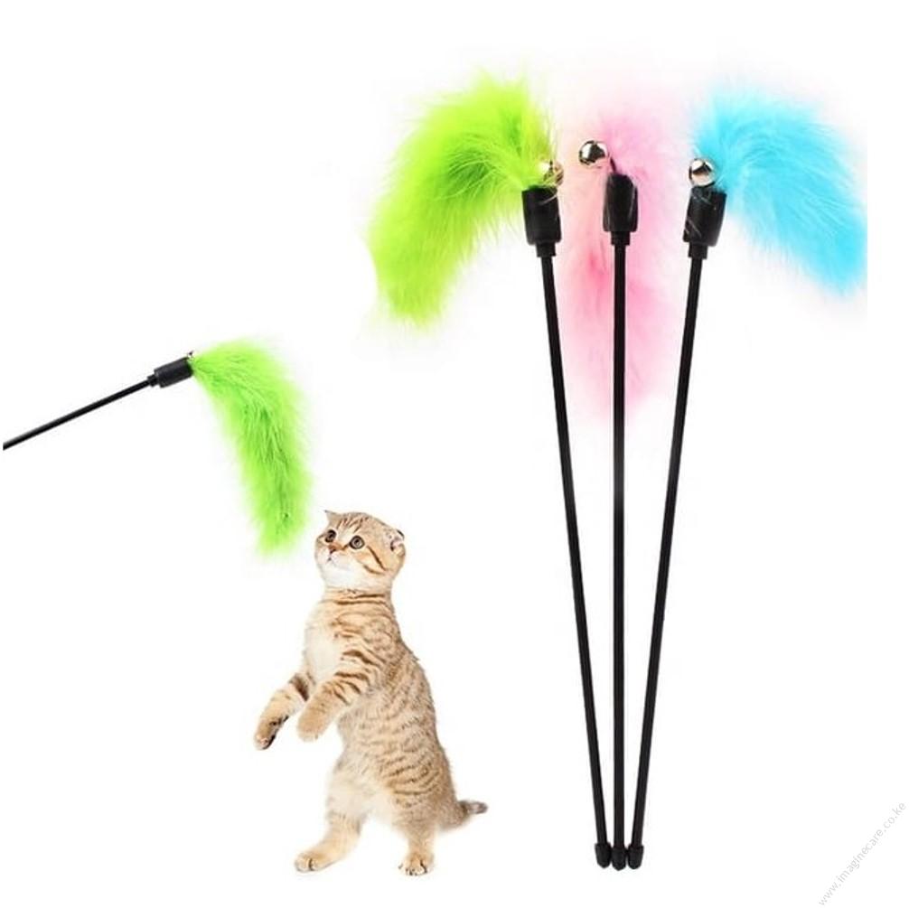 Saas Feather Cat Stick Toy