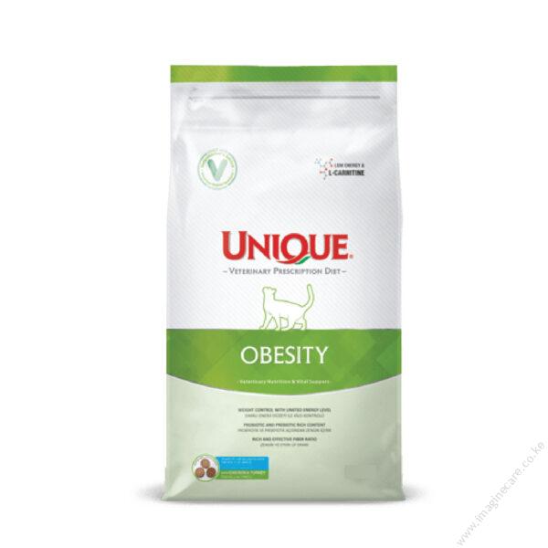 Unique Veterinary Prescription Diet Adult Cat Obesity Chicken & TURKEY 2KG