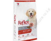 Reflex Premium Puppy Food – Beef & Rice 15kg