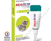 Bravecto Topical Solution For Cats – 1.2 TO 2.8KG, 1 Treatment