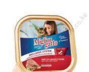 Migliorgatto Adult Cat Food Alutray PATE With Beef And Heart